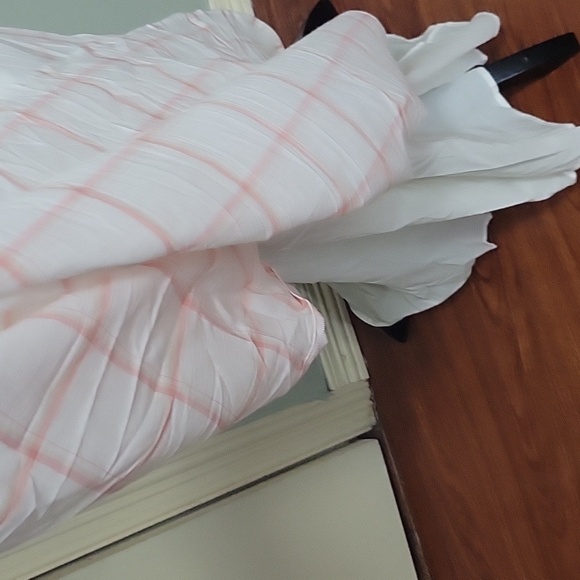 Pink Plaid Off-Shoulder Maxi Dress - Picture 3 of 6